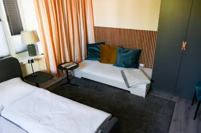 Ein Bett oder Betten in einem Zimmer der Unterkunft LUI Guesthouse - BohoStyle