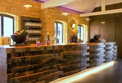 Lounge oder Bar in der Unterkunft Gästehaus im Weingut am Nil