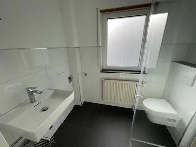 Ein Badezimmer in der Unterkunft Gemütliches Apartment in Erzhausen, südliches Rhein-Main-Gebiet
