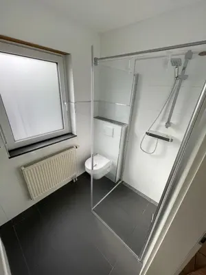 Ein Badezimmer in der Unterkunft Gemütliches Apartment in Erzhausen, südliches Rhein-Main-Gebiet