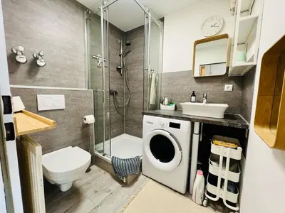 Ein Badezimmer in der Unterkunft UrbanPause Studio KA-Mitte