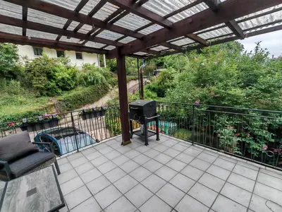 Ein Balkon oder eine Terrasse in der Unterkunft Traumhafte Unterkunft
