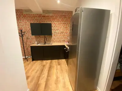 Küche/Küchenzeile in der Unterkunft Temporary Home