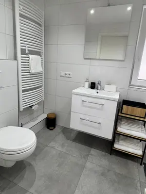 Ein Badezimmer in der Unterkunft Stilvolle Wohnung in Sandhausen