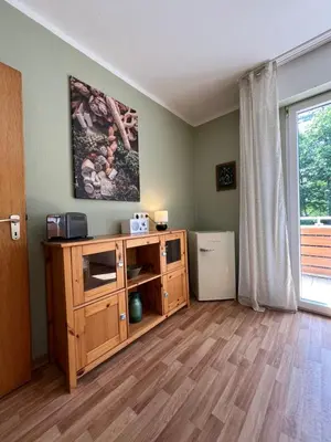 Küche/Küchenzeile in der Unterkunft Liebignest