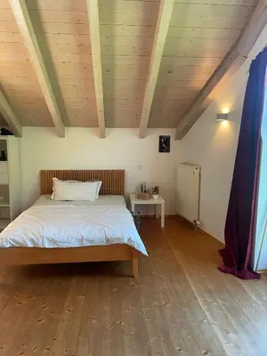 Ein Bett oder Betten in einem Zimmer der Unterkunft Natur pur!