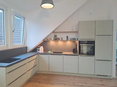 Küche/Küchenzeile in der Unterkunft Rheinhessen-Loft
