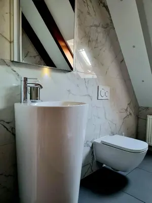 Ein Badezimmer in der Unterkunft Weitblick Pfalz