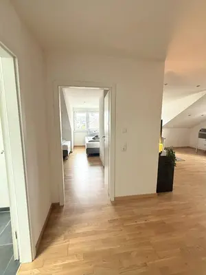 Grundriss der Unterkunft Modern Flat Karlsruhe - Waschmaschine, Fußbodenheizung, Regendusche
