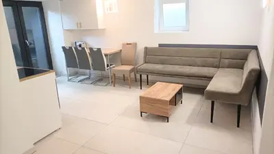 Ein Sitzbereich in der Unterkunft 26K, Luxus Apartments