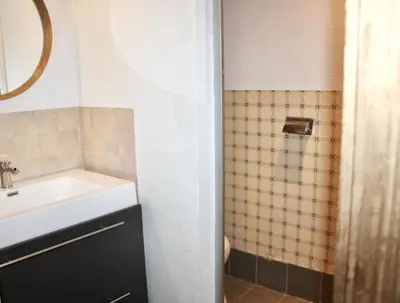 Ein Badezimmer in der Unterkunft Apartment Ferienwohnung Landliebe