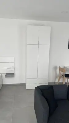 Ein Sitzbereich in der Unterkunft Boardinghouse Living