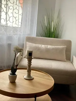 Ein Sitzbereich in der Unterkunft Ferienwohnung