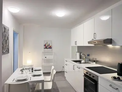 Küche/Küchenzeile in der Unterkunft Modern and Cozy Apartment in Heilbronn