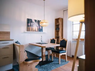 Ein Sitzbereich in der Unterkunft Landhaus Weber