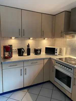 Küche/Küchenzeile in der Unterkunft FERIENHAUS ZUM BULLERJAN - Coozy Haus mit Kamin