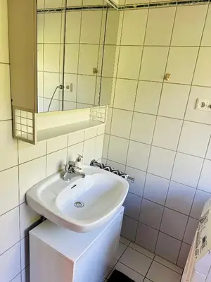 Ein Badezimmer in der Unterkunft Ferienwohnung Boxberg