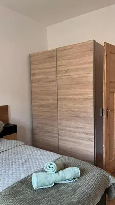 Ein Bett oder Betten in einem Zimmer der Unterkunft Villa Mediterrane - Apartment Milan
