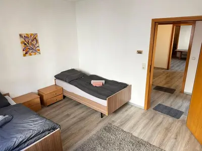 Ein Bett oder Betten in einem Zimmer der Unterkunft Stay & Relax Apartment in Flörsheim am Main
