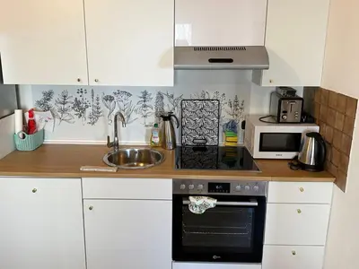 Küche/Küchenzeile in der Unterkunft Stay & Relax Apartment in Flörsheim am Main
