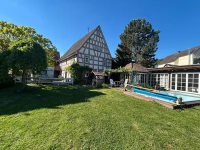 Der Swimmingpool an oder in der Nähe von Bergfohlenhof