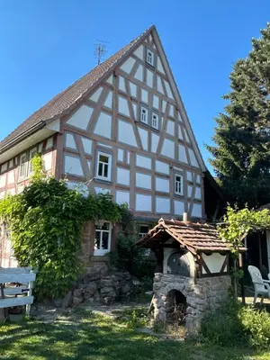 Das Gebäude in dem sich die Ferienwohnung befindet