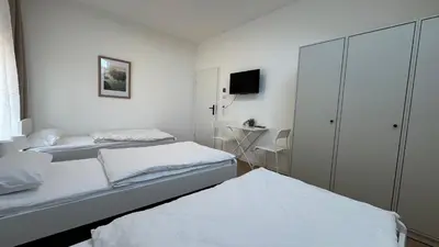 Ein Bett oder Betten in einem Zimmer der Unterkunft Böhl Station WHG 7