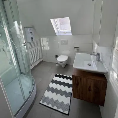 Ein Badezimmer in der Unterkunft Monteurzimmer Wohnung in Heilbronn und Umgebung