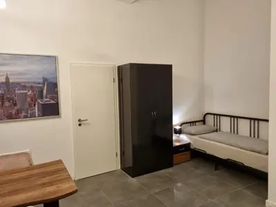 Ein Sitzbereich in der Unterkunft Residence Apartments