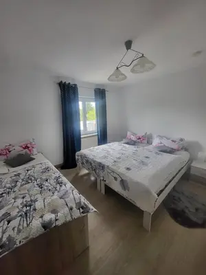 Ein Bett oder Betten in einem Zimmer der Unterkunft PfalzOase