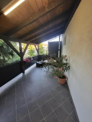 Ein Garten an der Unterkunft PfalzOase