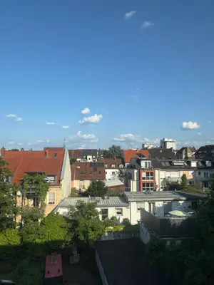 Ein allgemeiner Blick auf Karlsruhe oder ein Stadtblick von der Ferienwohnung aus
