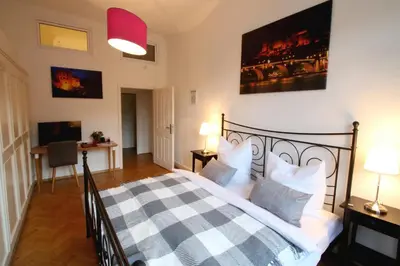 Ein Bett oder Betten in einem Zimmer der Unterkunft Hotel Sudpfanne