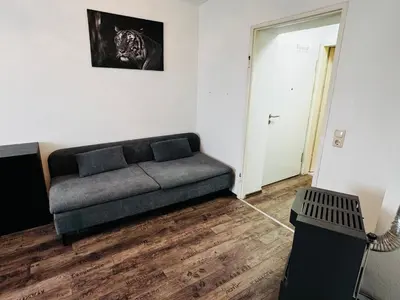 Ein Sitzbereich in der Unterkunft Apartment Aschaffenburg