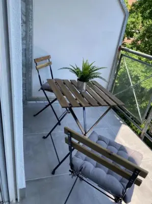 Ein Balkon oder eine Terrasse in der Unterkunft Gemütliche Wohnung im Herzen von Heidelberg