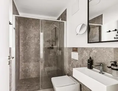 Ein Badezimmer in der Unterkunft Limehome Karlsruhe Kaiserstraße