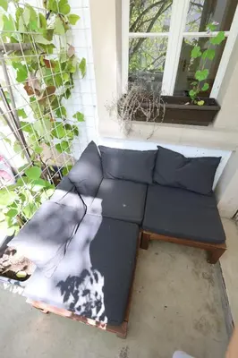 Ein Sitzbereich in der Unterkunft cozy Bunsi
