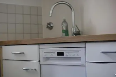Küche/Küchenzeile in der Unterkunft cozy Bunsi