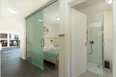 Ein Badezimmer in der Unterkunft Sali Homes Apartmenthaus Schlossgasse