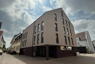 Das Gebäude in dem sich die Ferienwohnung befindet