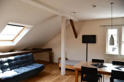 TV/Unterhaltungsangebot in der Unterkunft Gästehaus stuttgART36