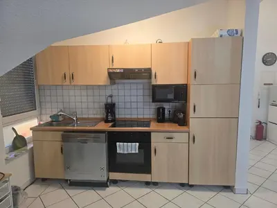 Küche/Küchenzeile in der Unterkunft Wohnung- ideal für beruflich unterwegs