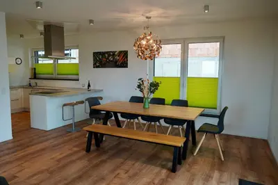 Küche/Küchenzeile in der Unterkunft Ferienhaus Rebenhof