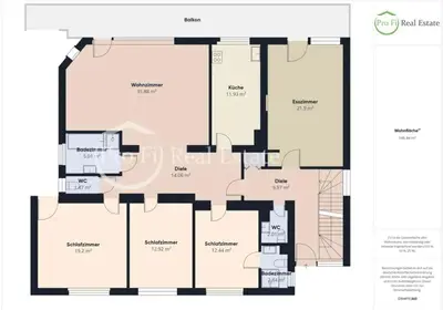 Grundriss der Unterkunft Ferienwohnung Simone