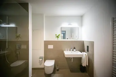 Ein Badezimmer in der Unterkunft stuub karlsruhe