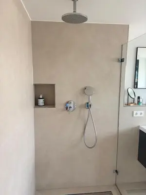 Ein Badezimmer in der Unterkunft Pension Keck