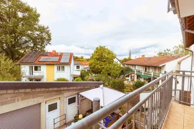 Ein Balkon oder eine Terrasse in der Unterkunft Ferienwohnung Dominique