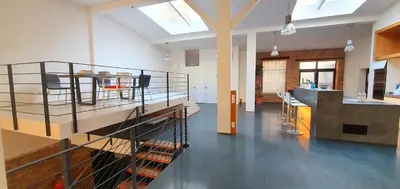 Küche/Küchenzeile in der Unterkunft Stylisches City Loft mit Terrasse, zentral & eventgeeignet