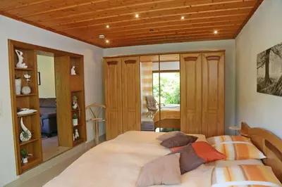 Ein Bett oder Betten in einem Zimmer der Unterkunft Panoramablick