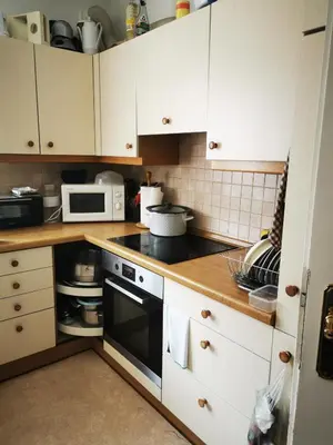 Küche/Küchenzeile in der Unterkunft Ferienwohnung Zimmer